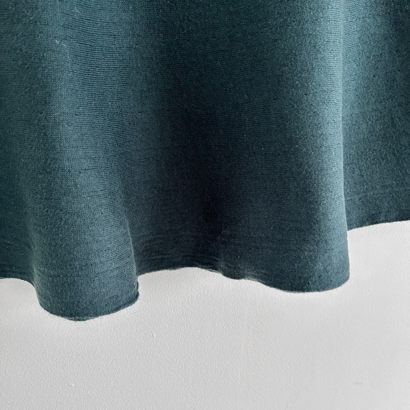 Aritzia Talula Knit Mini Skirt Green Circle Skirt Soft Cotton Size S - Picture 3 of 6